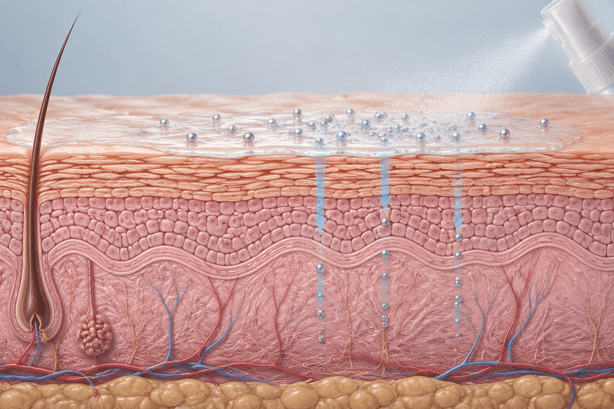 Skin absorption is plausible, but not straightforward